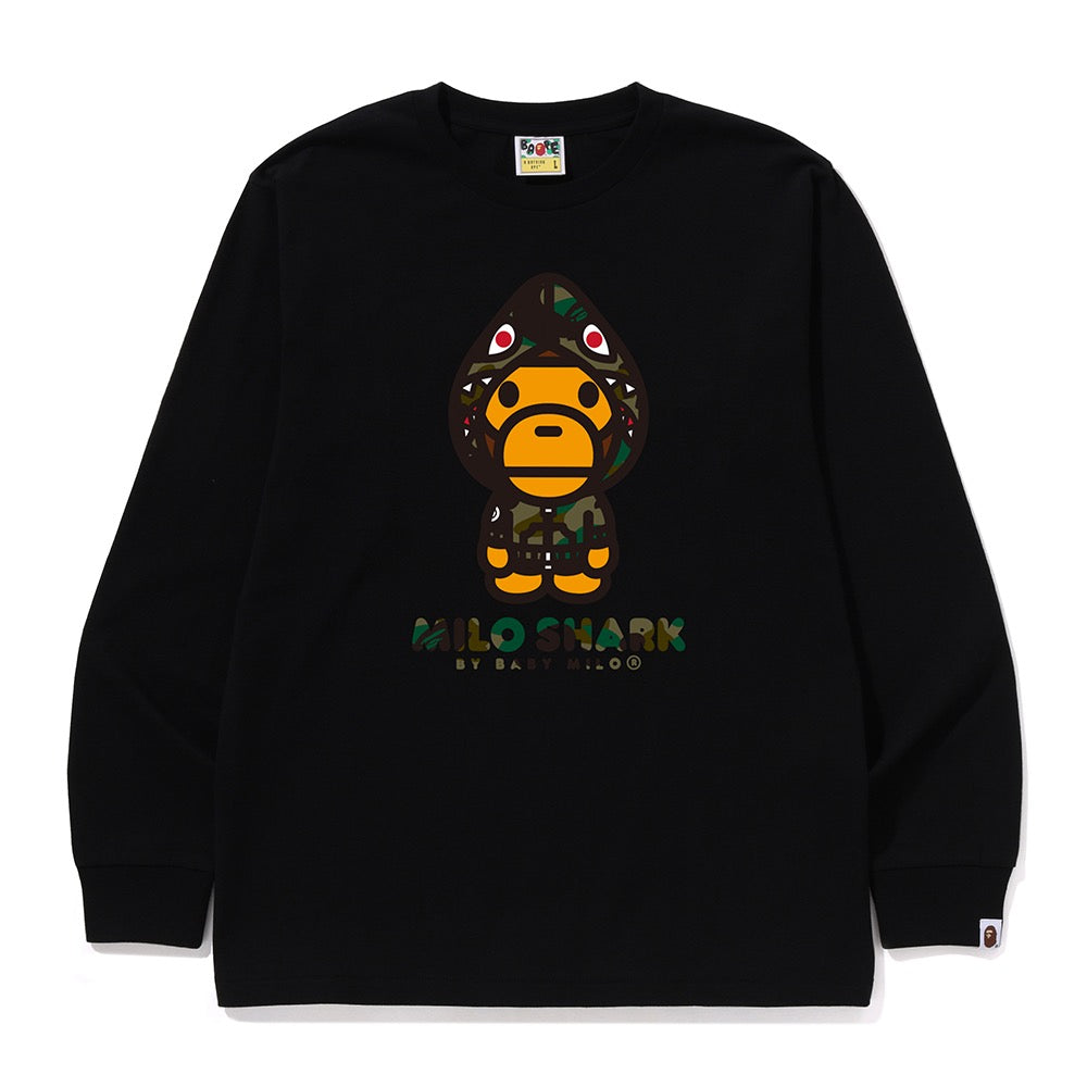 퍼스트 카모 마일로 샤크 FZH 롱슬리브 티셔츠(M) BLACK/GREEN