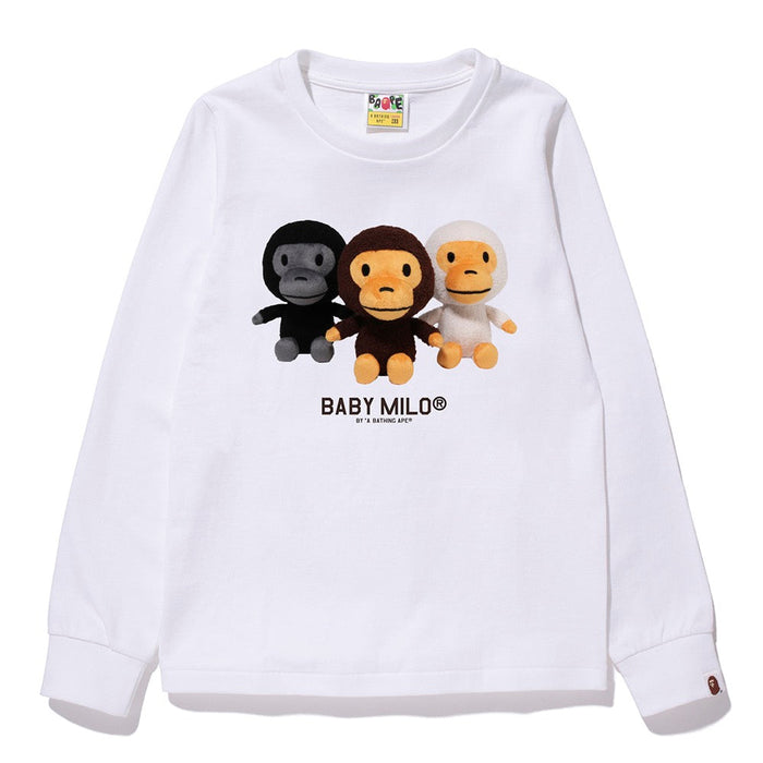 베이비 마일로 포토 롱슬리브 티셔츠(W) WHITE