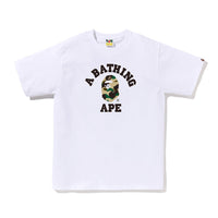 퍼스트 카모 콜리지 티셔츠(W) WHTIE/YELLOW