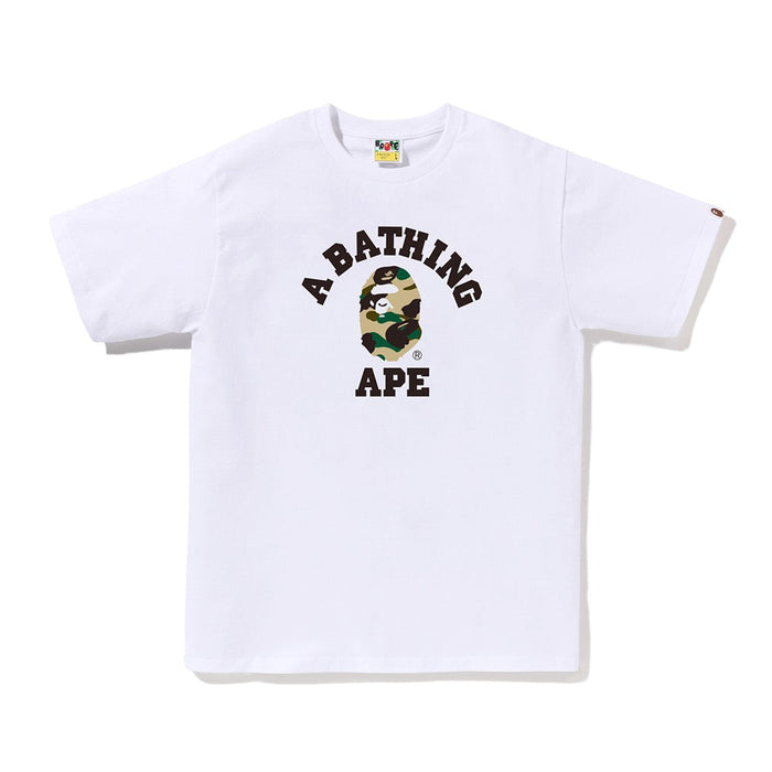 퍼스트 카모 콜리지 티셔츠(W) WHTIE/YELLOW