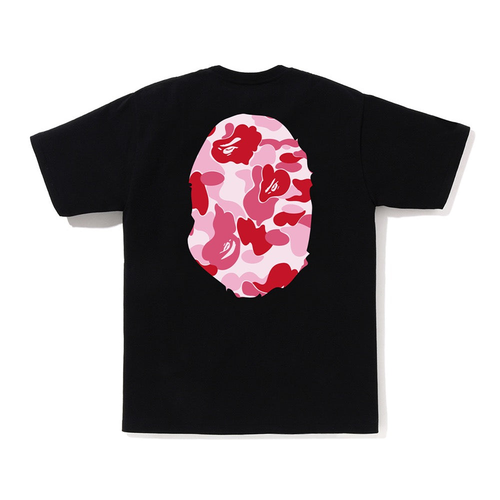 ABC 카모 빅 에이프 헤드 티셔츠(M) BLACK/PINK