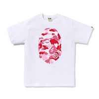 ABC 카모 빅 에이프 헤드 티셔츠(M) WHITE/PINK