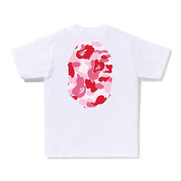 ABC 카모 빅 에이프 헤드 티셔츠(M) WHITE/PINK
