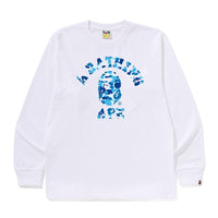 ABC 카모 콜리지 롱슬리브 티셔츠(M) WHITE/BLUE