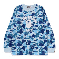 ABC 카모 콜리지 롱슬리브 티셔츠(M) BLUE