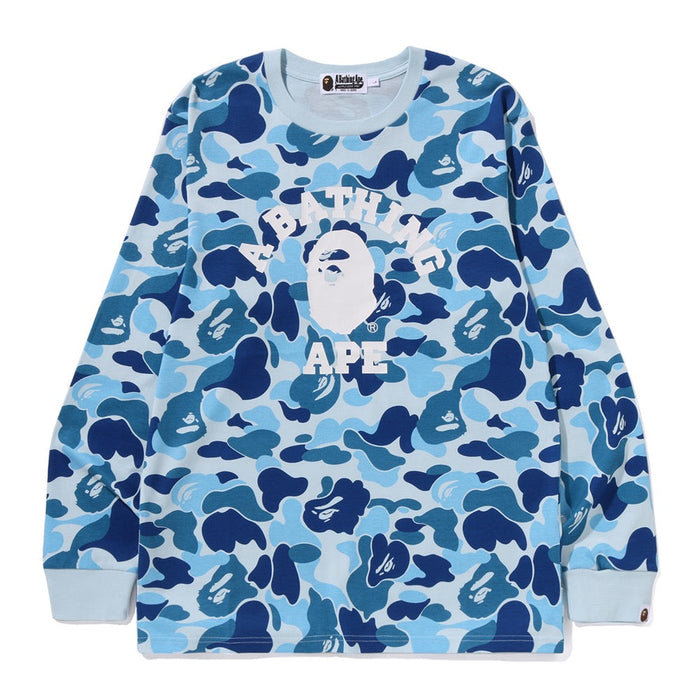 ABC 카모 콜리지 롱슬리브 티셔츠(M) BLUE