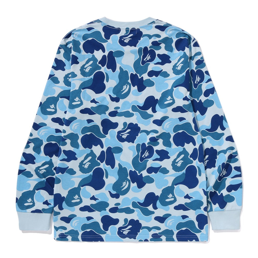 ABC 카모 콜리지 롱슬리브 티셔츠(M) BLUE