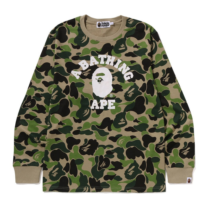 ABC 카모 콜리지 롱슬리브 티셔츠(M) GREEN