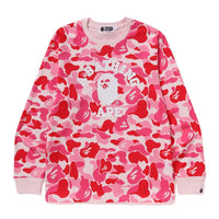 ABC 카모 콜리지 롱슬리브 티셔츠(M) PINK