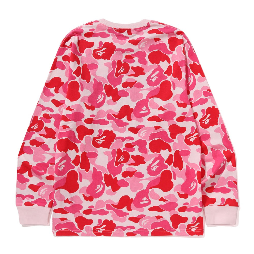 ABC 카모 콜리지 롱슬리브 티셔츠(M) PINK