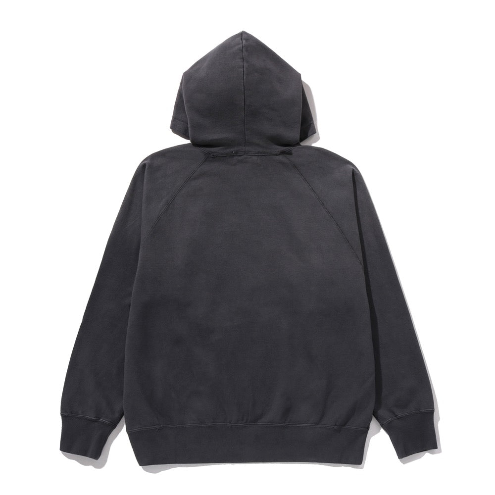 디스트로이 워시드 릴렉스드 핏 풀오버 후드(M) BLACK