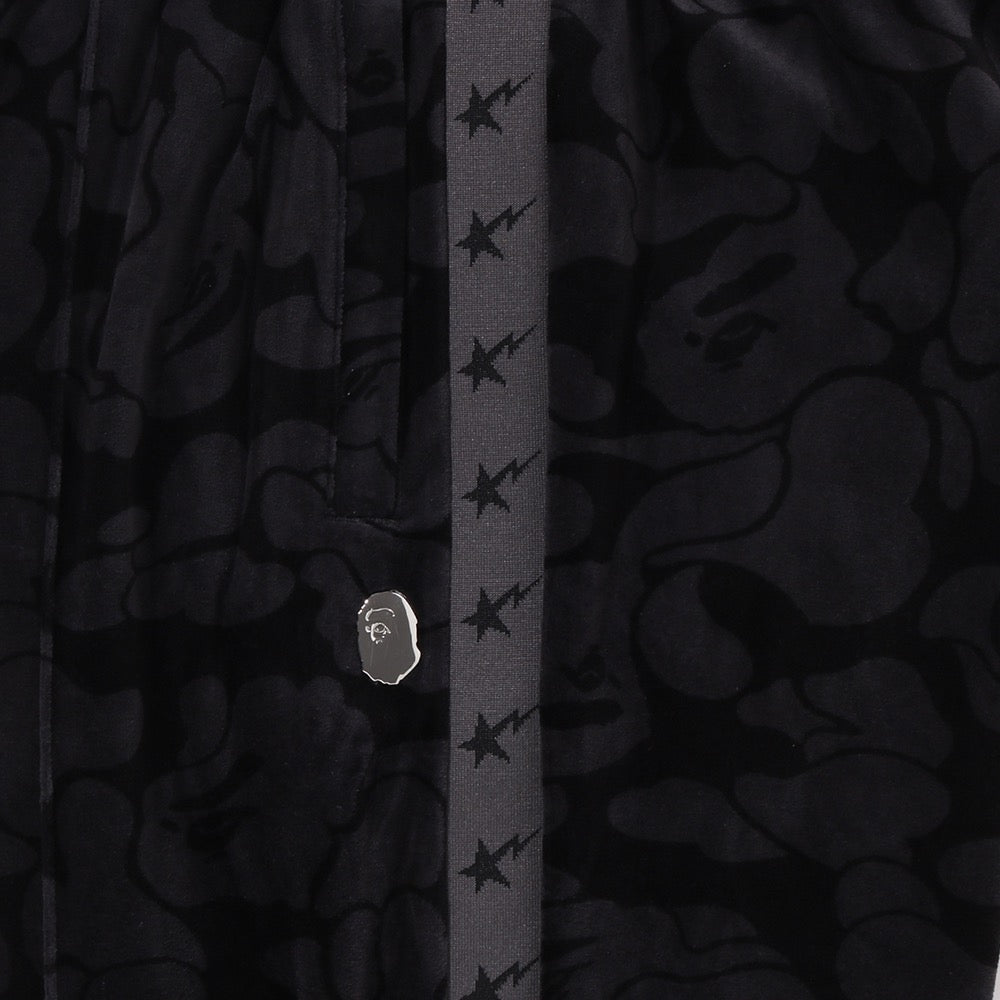 솔리드 카모 메탈 원 포인트 릴렉스드 핏 트랙 스웨트 팬츠(M) BLACK