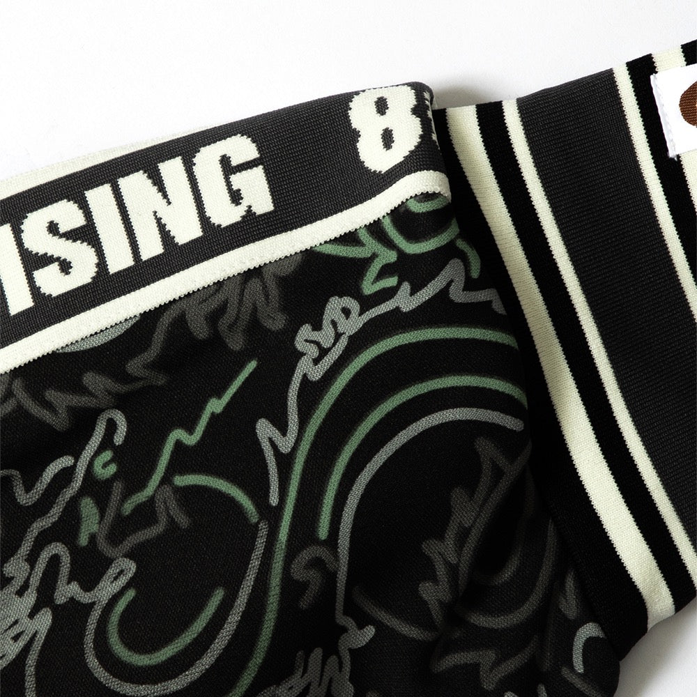 BAPE X 88RISING 글로우 인 더 다크 카모 트랙 자켓(M) BLACK