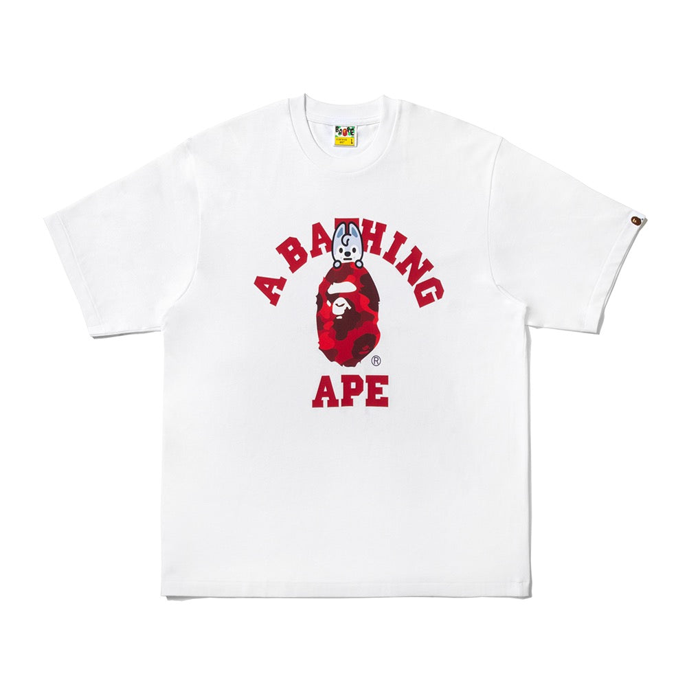 BAPE X STRAYKIDS WOLF CHAN 콜리지 티셔츠(M) WHITE