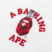BAPE X STRAYKIDS WOLF CHAN 콜리지 티셔츠(M) WHITE