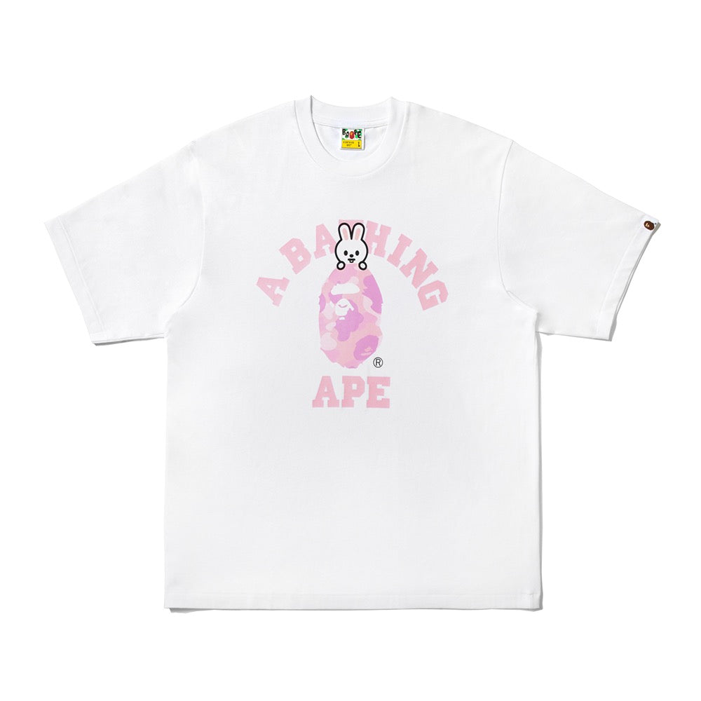 BAPE X STRAYKIDS LEEBIT 콜리지 티셔츠(M) WHITE