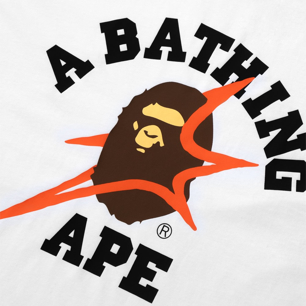 BAPE X 88RISING 워렌 휴 콜리지 릴렉스드 핏 티셔츠(M) WHITE