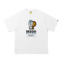 BAPE X STRAYKIDS WOLF CHAN 베이비 마일로 티셔츠(M) WHITE