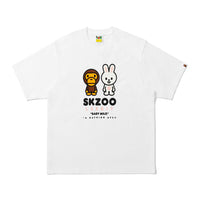 BAPE X STRAYKIDS LEEBIT 베이비 마일로 티셔츠(M) WHITE