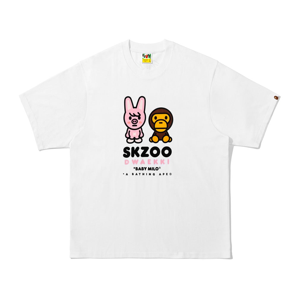 BAPE X STRAYKIDS DWAEKKI 베이비 마일로 티셔츠(M) WHITE