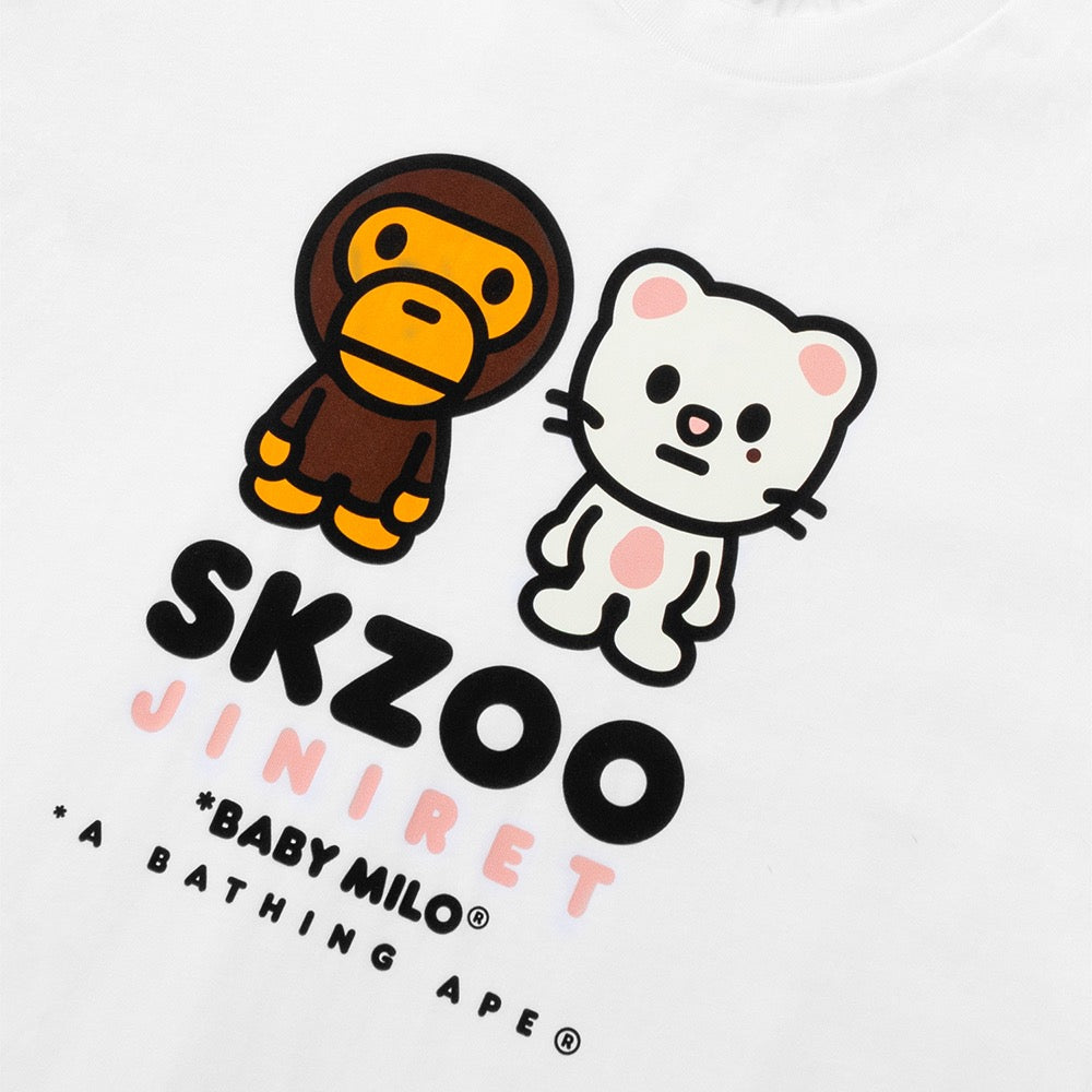 BAPE X STRAYKIDS JINIRET 베이비 마일로 티셔츠(M) WHITE