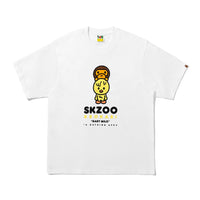 BAPE X STRAYKIDS BBOKARI 베이비 마일로 티셔츠(M) WHITE