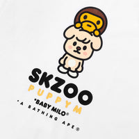 BAPE X STRAYKIDS PUPPYM 베이비 마일로 티셔츠(M) WHITE