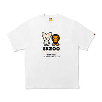 BAPE X STRAYKIDS FOXI.NY 베이비 마일로 티셔츠(M) WHITE