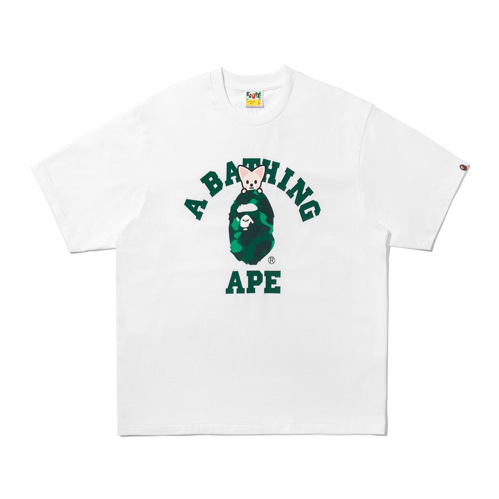 BAPE X STRAYKIDS FOXI.NY 콜리지 티셔츠(M) WHITE – kr.bape.com