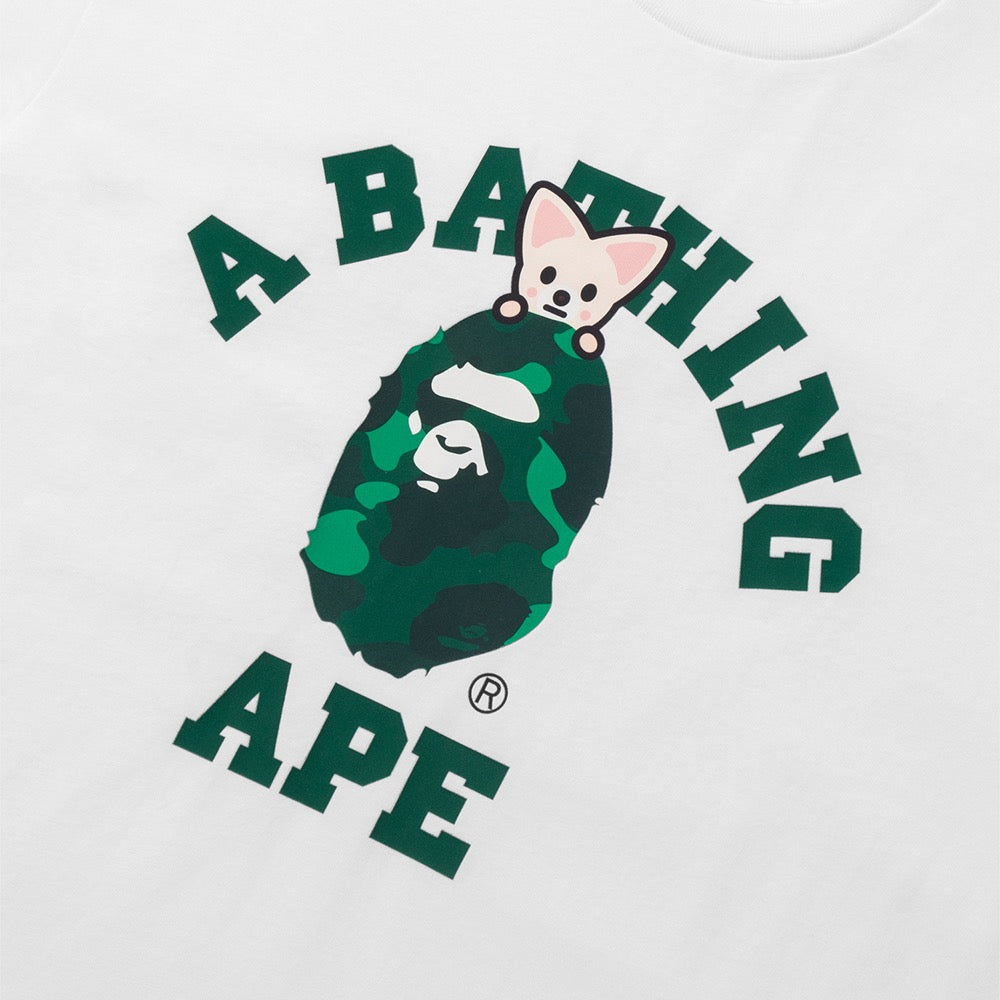 BAPE X STRAYKIDS FOXI.NY 콜리지 티셔츠(M) WHITE – kr.bape.com