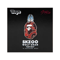 BAPE X STRAYKIDS 메탈 핀 RED