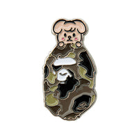 BAPE X STRAYKIDS 메탈 핀 BEIGE