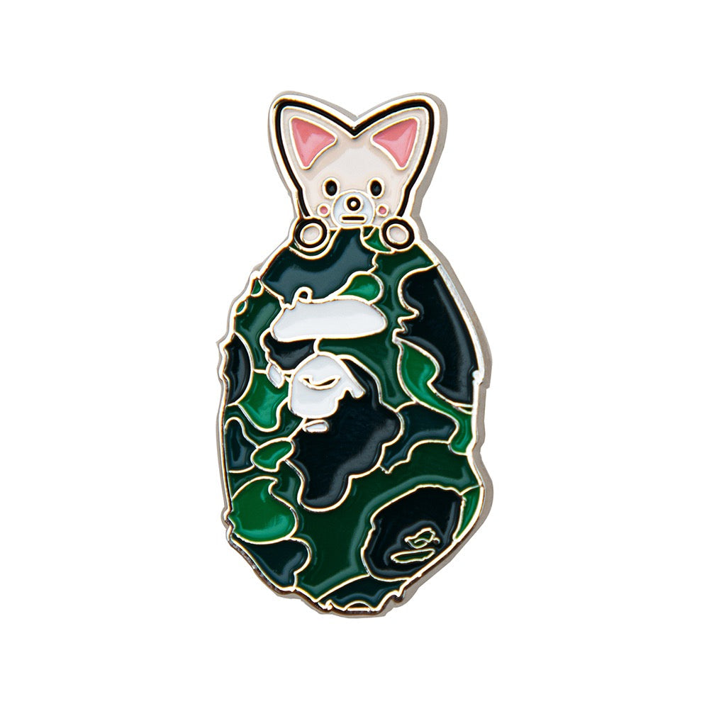 BAPE X STRAYKIDS 메탈 핀 GREEN