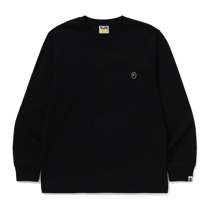 원 포인트 롱슬리브 티셔츠(M) BLACK