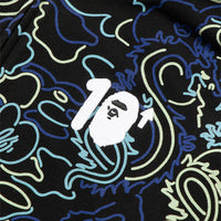 BAPE X 88RISING 글로우 인 더 다크 카모 샤크 풀 집 후드(M) BLUE