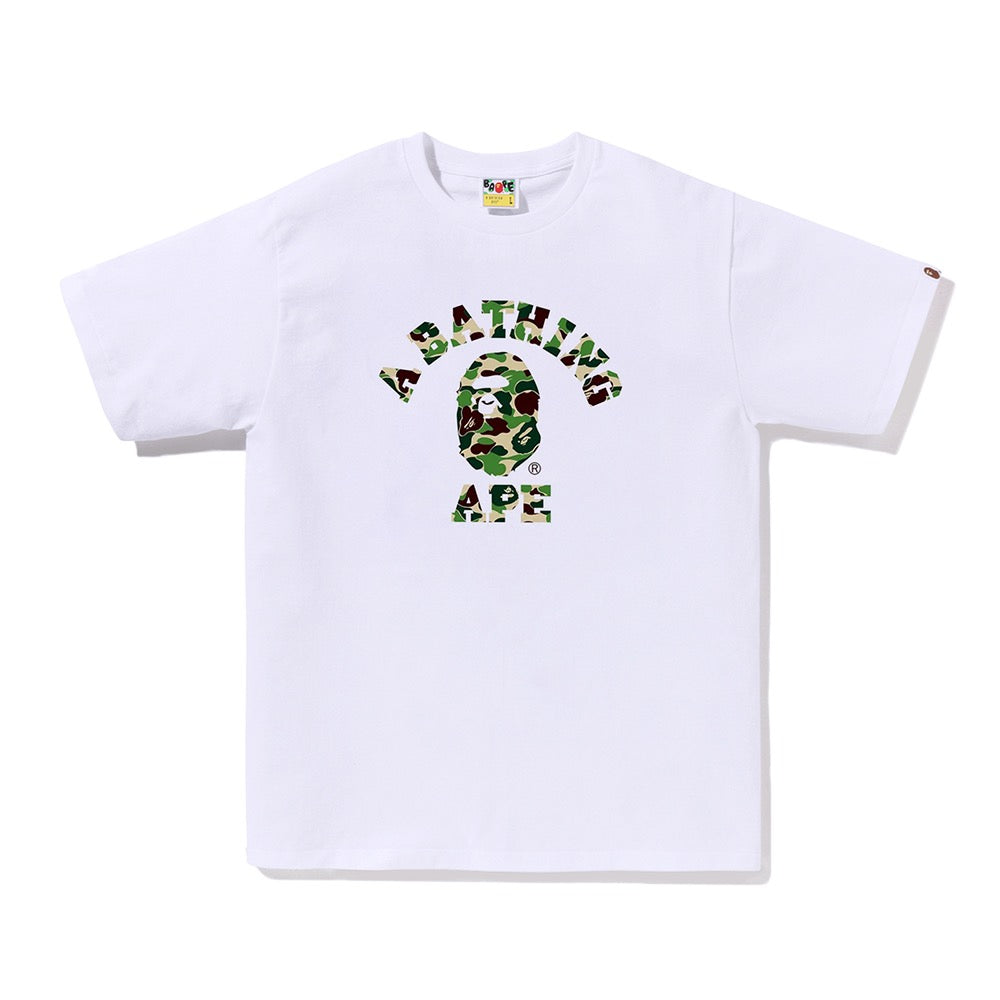 ABC 카모 콜리지 티셔츠(M) WHITE/GREEN