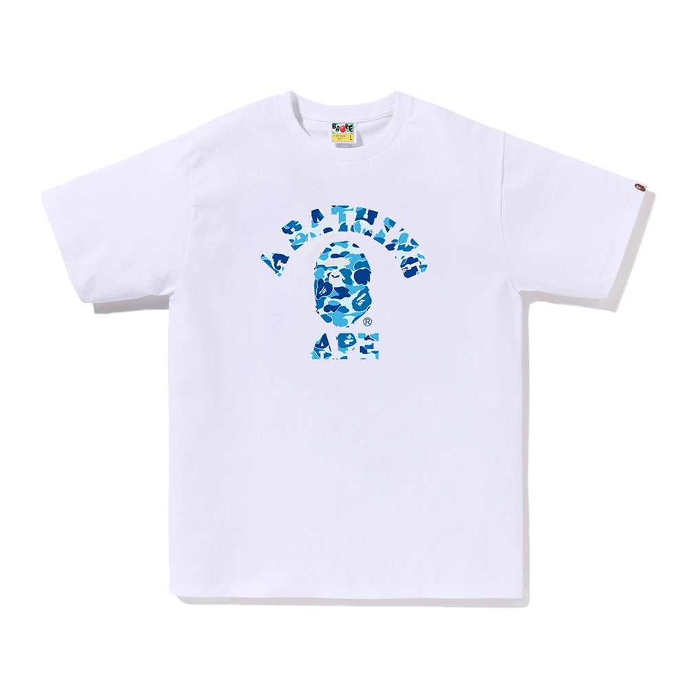 ABC 카모 콜리지 티셔츠(M) WHITE/BLUE