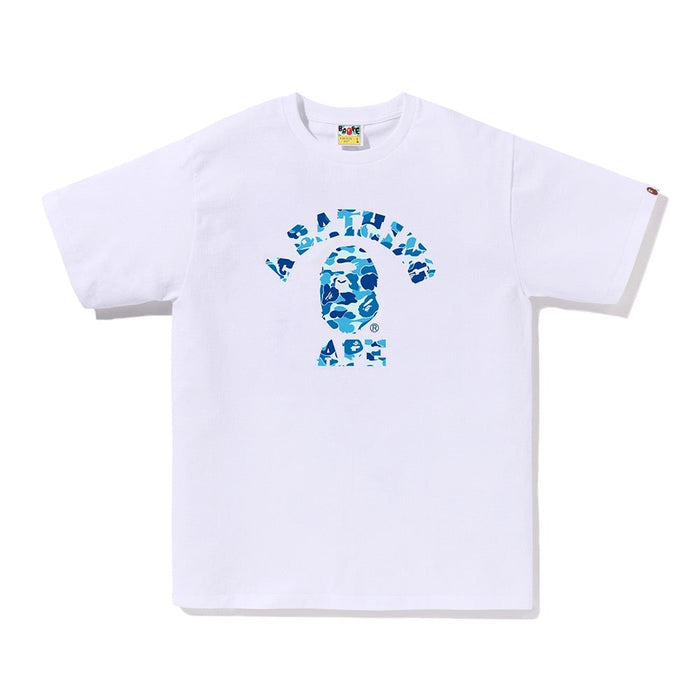 ABC 카모 콜리지 티셔츠(M) WHITE/BLUE