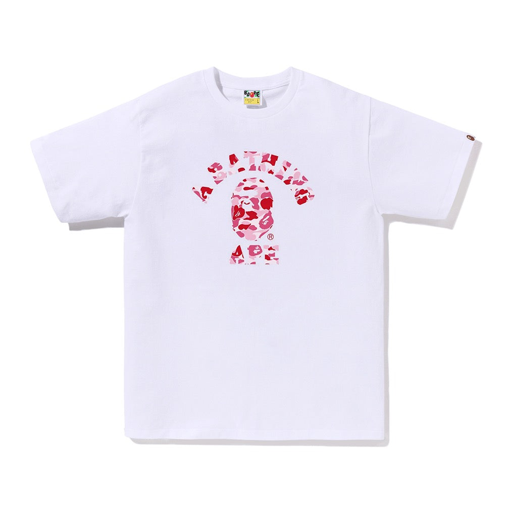 ABC 카모 콜리지 티셔츠(M) WHITE/PINK