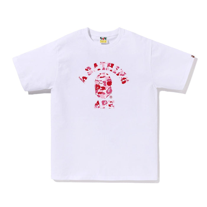 ABC 카모 콜리지 티셔츠(M) WHITE/PINK