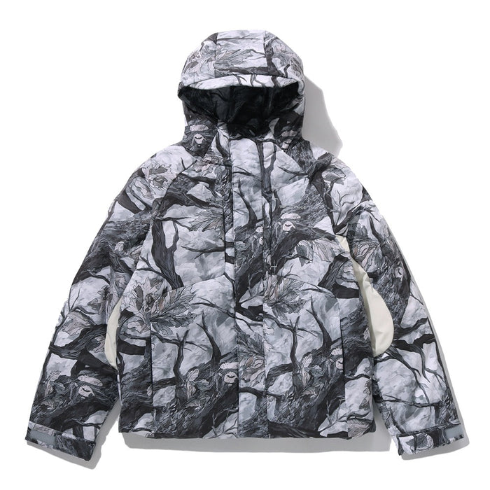 트리 엣지 카모 메탈 로고 다운 자켓(M) WHITE