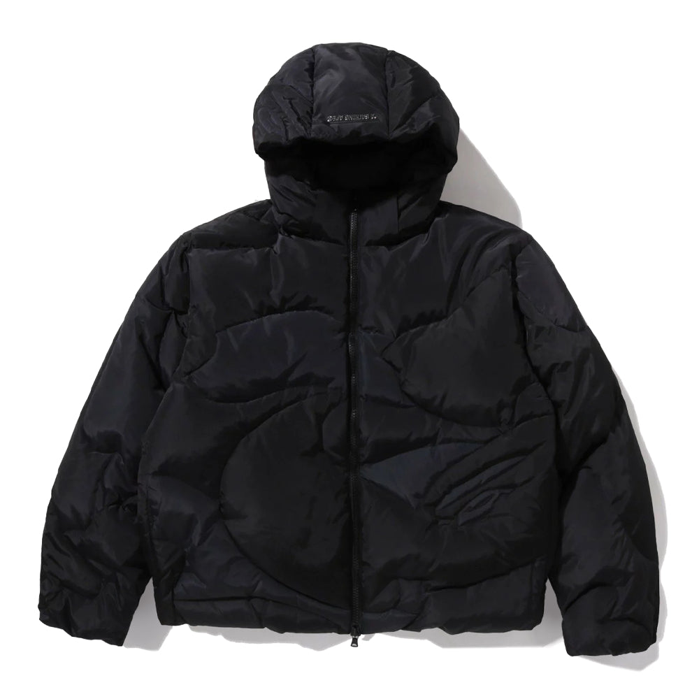 메가 컬러 카모 퀼티드 다운 자켓(M) BLACK