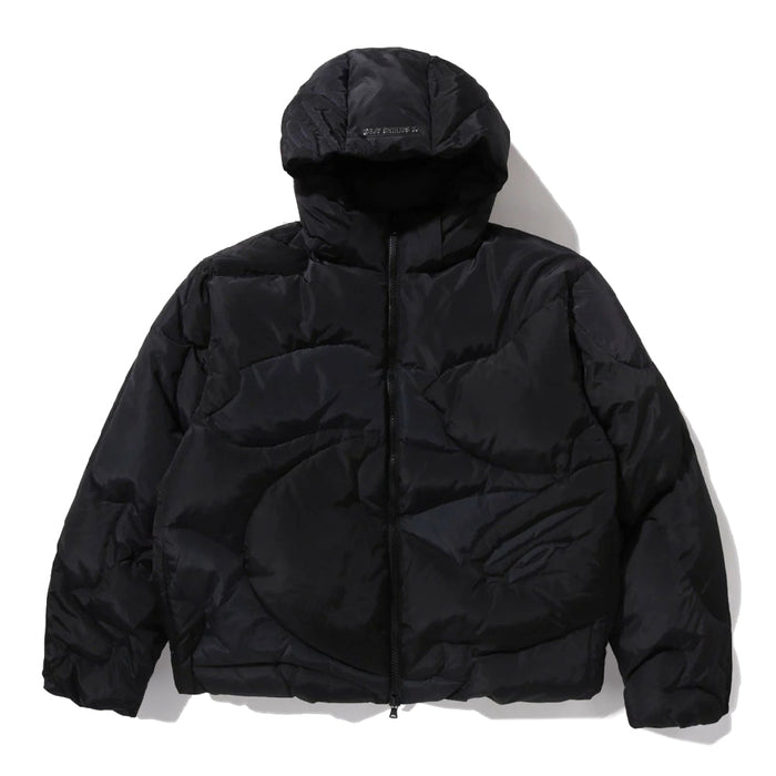 메가 컬러 카모 퀼티드 다운 자켓(M) BLACK