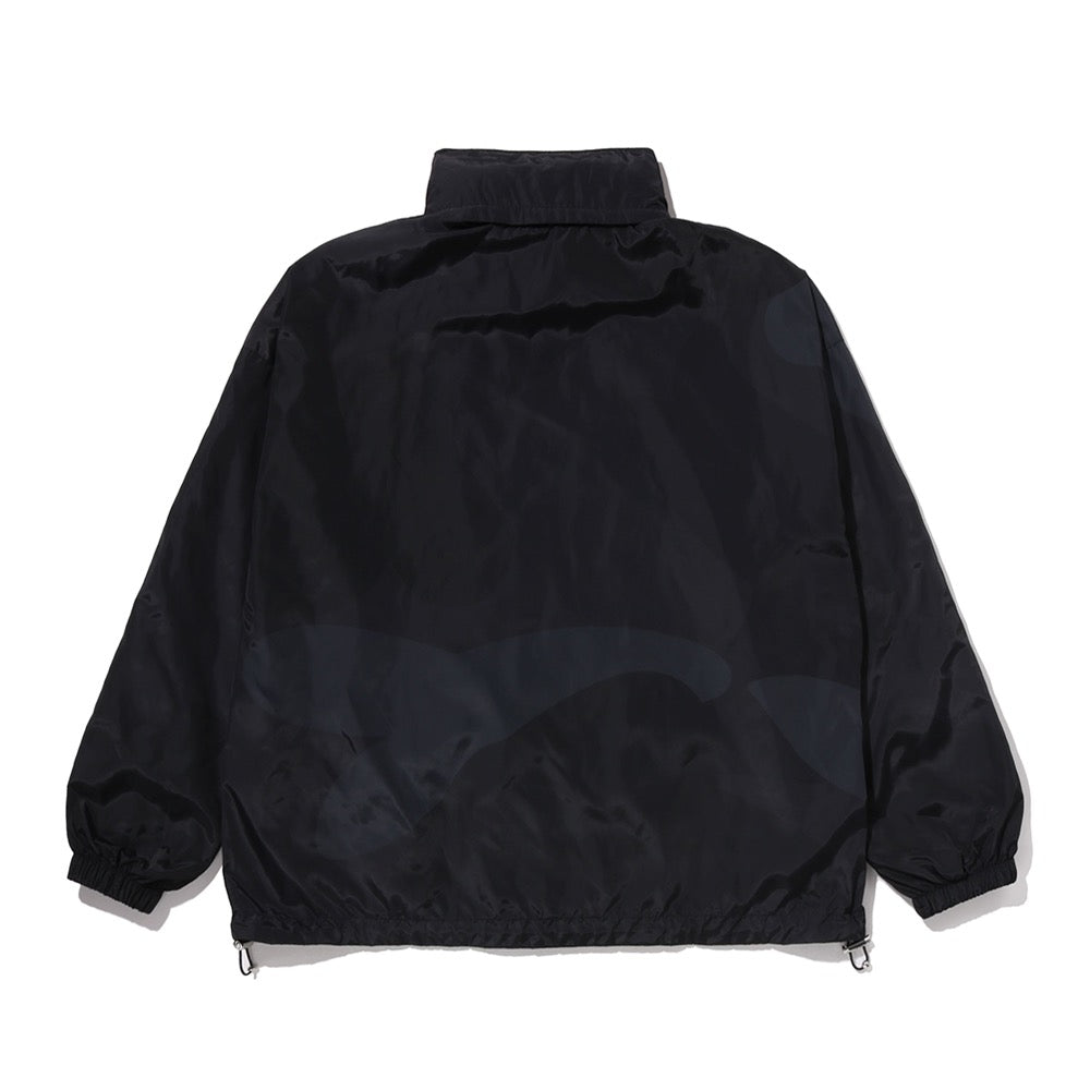 컬러 카모 스탠드 칼라 후드 자켓(M) BLACK