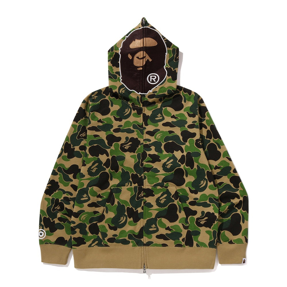 ABC 카모 세컨드 에이프 풀 집 후드(M) GREEN