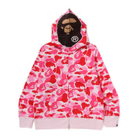 ABC 카모 세컨드 에이프 풀 집 후드(M) PINK