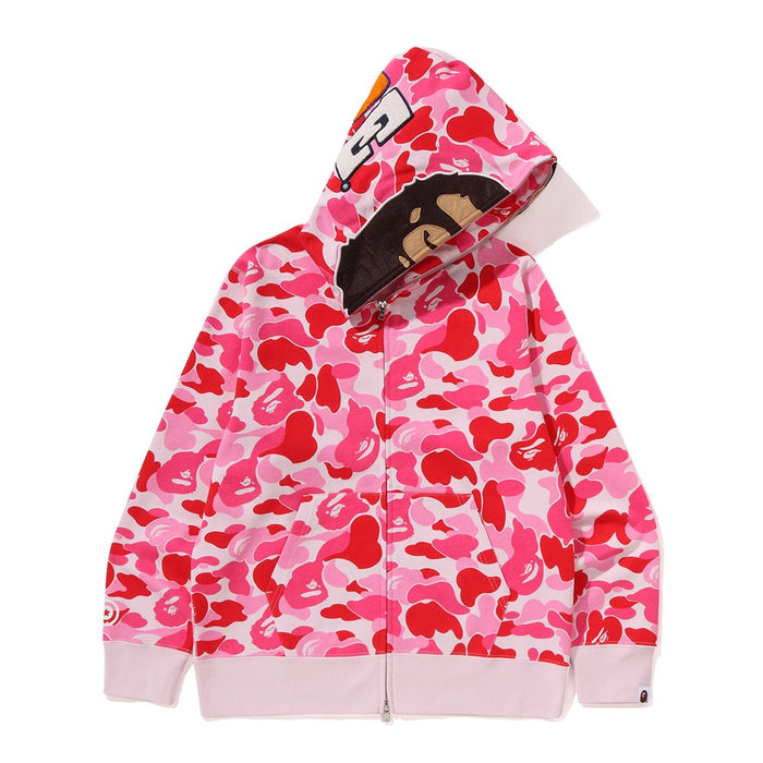 ABC 카모 세컨드 에이프 풀 집 후드(M) PINK