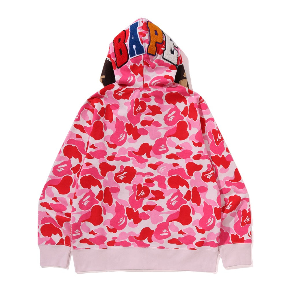 ABC 카모 세컨드 에이프 풀 집 후드(M) PINK