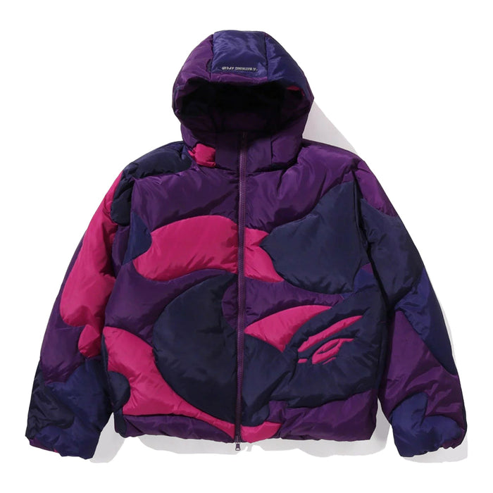 메가 컬러 카모 퀼티드 다운 자켓(M) PURPLE
