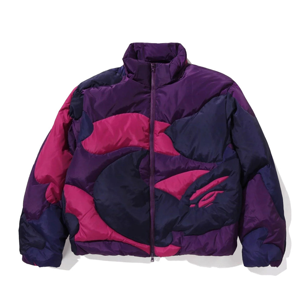 메가 컬러 카모 퀼티드 다운 자켓(M) PURPLE